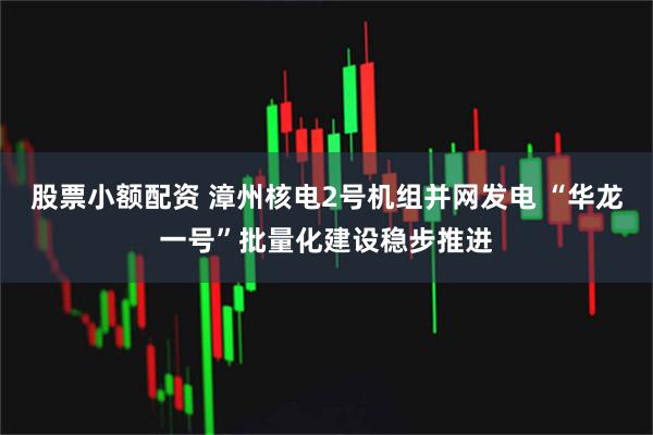 股票小额配资 漳州核电2号机组并网发电 “华龙一号”批量化建设稳步推进