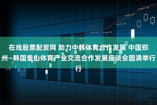 在线股票配资网 助力中韩体育合作发展 中国郑州—韩国釜山体育产业交流合作发展座谈会圆满举行